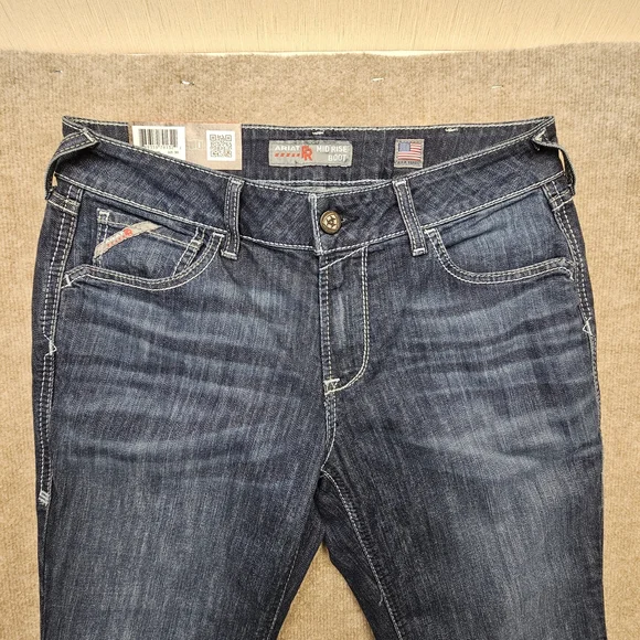 Ariat FR Womens Boot Cut Jeans 30S Mid Rise Stretch DuraStretch Flame Resistant - Picture 3 of 12